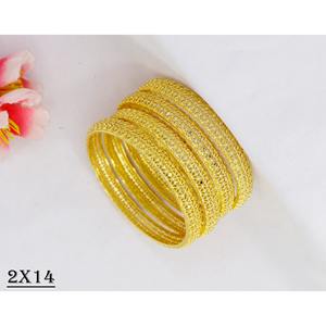 ชุดกำไลข้อมือทองเหลืองอินเดียแท้ทันสมัยสำหรับผู้หญิงสร้อยข้อมือจิวเวลรี่จากดูไบ - Product Image 1