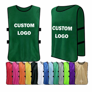 Gilet d'entraînement de football en polyester personnalisé de qualité supérieure, vert foncé, respirant, pour entraînement de football, entraînement en équipe, vêtements de sport - Product Image 1