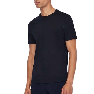 Camiseta informal de algodón con cuello redondo 100%, camiseta de manga corta con cuello redondo, camisetas informales de manga corta, camisetas clásicas - Product Image 1