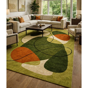 Rugs & Carpet Eco-Friendly Wool Carpet for Home Laundry Room Dining Room Office Hand Tufted Living Room <b>Large</b> Carpet Rug - Product Image 3