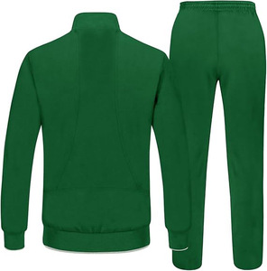 ชุดวอร์มสีเขียวแบบ unisex เสื้อแจ็คเก็ตซิปเต็มตัวพร้อมกระเป๋าข้างและกางเกงเข้าชุด แห้งเร็ว สปอร์ต เหมาะสำหรับฤดูใบไม้ร่วง ผู้ใหญ่ ทรงปกติ - Product Image 2