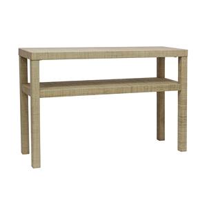 Table de canapé en fer à 2 niveaux et de forme rectangulaire, mobilier moderne pour salon, idéal pour la décoration de maison de style côtier - Product Image 3