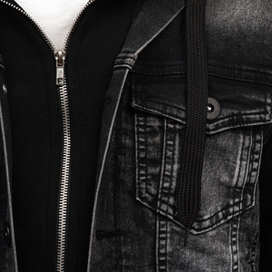 New Arrival Leather and denim <b>Jacket</b> for Men in Custom Colors- Export From Pakistan New and Trendy Design Lather <b>Jacket</b> for Men - Product Image 3