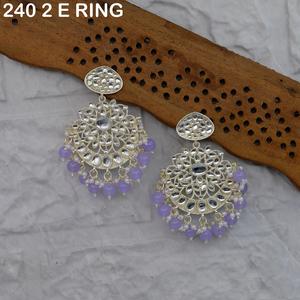 Pendientes DE BODA DE MODA Étnico Chapado en oro Redondo Perla hueca BeadsTrending Pendientes de diamantes Joyería - Product Image 3