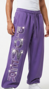 Pantalon de survêtement ample décontracté pour homme avec strass, en molleton, taille à cordon, style sportif, haute qualité, en polyester, pour le jogging et comme pyjama - Product Image 4
