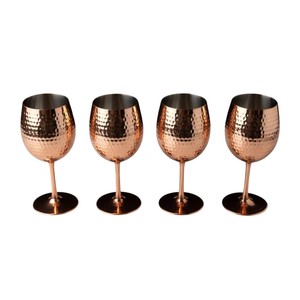 Verres à vin en acier inoxydable doré, ensemble de gobelets à vin en métal, gobelets en métal pour mariage, fête, hôtel, bar, accessoires - Product Image 4