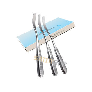 Élévateurs vertébraux Cobb courbés, lot de 3, instruments chirurgicaux orthopédiques en acier inoxydable de haute qualité, certifiés CE, manuels, garantie 2 ans - Product Image 1