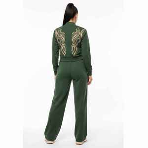 Chándal Deportivo Casual de Dos Piezas con Cierre para Mujer, Personalizado, de la Mejor Calidad, al por Mayor, Bordado, Estilo Urbano - Product Image 5