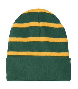 2026 Custom Made High Quality Striped Beanie <b>Hat</b> Black Yellow Acrylic Knitted <b>Winter</b> Beanie Cap Unisex Adult Casual Fit Beanies - Product Image 4