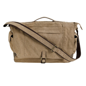 Sac messager en toile vintage, imperméable, avec protection RFID, léger, fermeture éclair, grande capacité, multi-poches, sac pour ordinateur portable - Product Image 5
