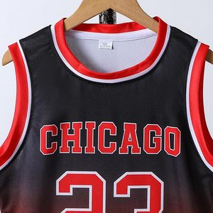 Camisetas de Baloncesto 23 #   Camiseta Deportiva para Niños y Jóvenes, Jersey para Niños y Niñas, Conjunto de Uniforme de Baloncesto con Degradado, de 6 a 16 Años - Product Image 5