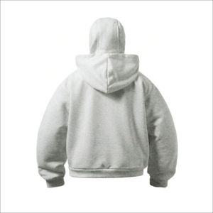 OEM ODM Sweat à capuche zippé surdimensionné en coton 100% brodé de qualité supérieure pour homme, style streetwear, survêtement - Product Image 2