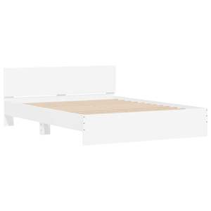 Cadre de lit en bois d'ingénierie blanc avec tête de lit, taille 59,06 x 78,74 pouces - Product Image 2