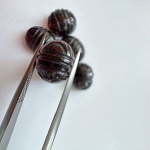 Pierres de grenat rouge naturel TFH pour la création de bijoux, forme ovale 12x10 MM, possibilité de créer plusieurs tailles - Product Image 2