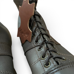 Botas de fútbol y rugby de cuero 100% vacuno vintage, ligeras, con alta transpirabilidad, estilo retro clásico - Talla UK9 - Product Image 6