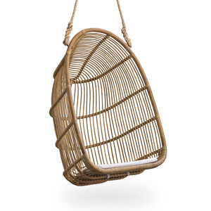 Silla colgante de ratán hecha a mano, columpio doble para exteriores, muebles para patio y jardín. - Product Image 2