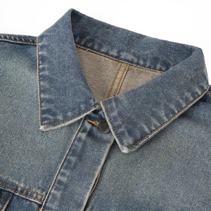 Premium Quality Stylish Wholesale Price Mid-length <b>Women's</b> Denim Jeans <b>Jackets</b> Custom Printed Logo <b>Women</b> Denim <b>Jackets</b> - Product Image 4