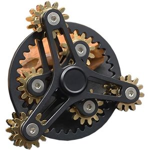 Spinner de Mano de Latón Puro DIY con Engranajes, Juguete Giratorio de Larga Duración para EDC, Concentración, Meditación, Break Bad H - Product Image 1