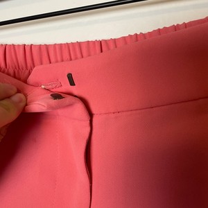 <b>Women's</b> High Waist Solid Color Crepe <b>Shorts</b> Elastic Waist Casual Style Breathable Regular Fit With Pockets - Product Image 6