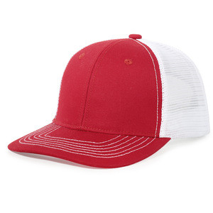 Customizable 6-Panel Mesh Adjustable Snapback Canvas Trucker <b>Hats</b> Button Casual Unisex Fashionable Outdoor Common Four Seasons - Product Image 2