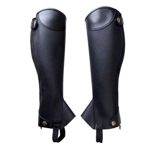 2026 Latest Design Horse Riding <b>Half</b> <b>Chaps</b> Adjustable Leather All Colors Women Custom Genuine Leather Comfortable <b>Chaps</b> - Product Image 1