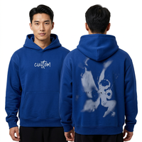 Sweat-shirt à capuche personnalisé pour homme, coupe oversize, en coton French Terry, style décontracté automne, avec logo sur le devant