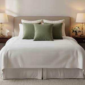 Juego de 5 Fundas de Almohada Decorativas SOGA, Color Verde Salvia, Terciopelo, con Cubierta de Punto Trenzado Crema - Product Image 5