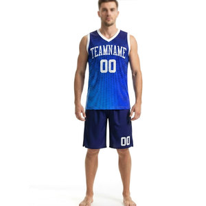 Ensemble d'uniformes de basketball professionnels pour hommes, maillot et short de basketball par sublimation, respirant, pour les matchs et les tenues d'équipe - Product Image 1