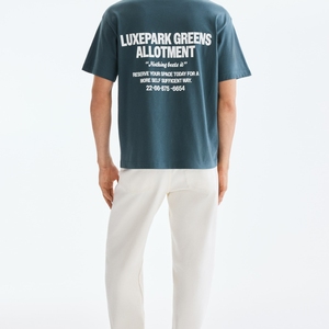 T-shirts pour hommes à col rond, 100% coton pur, imprimés graphiques, couleur unie, grande taille, anti-plis, manches courtes, très demandés - Product Image 2