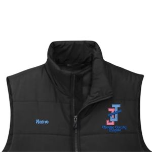 Gilet matelassé léger Jack and Jill Chester County Chapter, veste sans manches chaude, vêtement décontracté pour l'extérieur, personnalisable en gros - Product Image 2