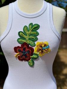 Camiseta de Tirantes Sostenible con Cuentas de Satén para Mujer, Diseño Sexy con Escote en V Profundo y Abertura en Forma de Corazón, Transpirable, Ideal para San Valentín - Product Image 5