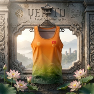 เสื้อยืดวิ่งโลโก้สั่งทำ ผ้าฝ้าย 95% ผลิตในเวียดนาม เสื้อยืดวิ่งสั่งทำ ผ้าฝ้ายผสมสแปนเด็กซ์ เสื้อยืดกีฬา ขายส่ง - Product Image 4