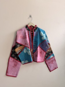 Assorted Lot Of Reversible Indian Kantha Jacket Indian Handmade <b>Vintage</b> Boho Short Coat For Women - Product Image 2