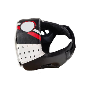 New Arrival High Quality Leather Breathable Customizable <b>Head</b> Guard for Boxing MMA Sport <b>Training</b> Adult Use - Product Image 2