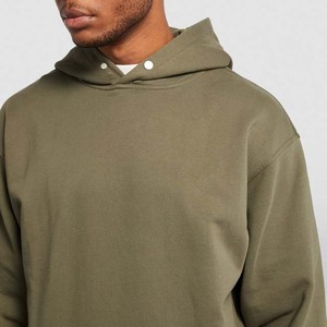Sudadera con Capucha Personalizable para Hombre, de Algodón y Poliéster, Gruesa, con Forro Polar Térmico, Diseño Liso Teñido - Product Image 4