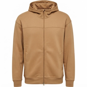 Sweat-shirt décontracté chaud pour homme, personnalisé, en polaire thermique, à fermeture éclair, doublé, couleur unie, teint uni, vente en gros - Product Image 6
