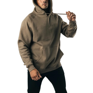 Vente en gros de sweat à capuche surdimensionné pour homme, coupe athlétique, en molleton de coton épais, avec logo personnalisé - Product Image 2