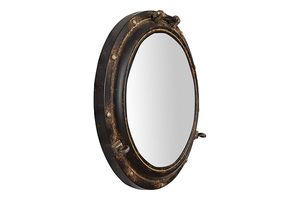 Vintage Nautical Porthole Wall <b>Mirror</b> Antique Finish Round Metal Decorative <b>Mirror</b> for Living Room Bathroom Entryway - Product Image 3