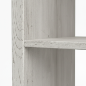 Étagère de présentation Bibliothèque à 3 niveaux Meuble de rangement Étagère ouverte Étagère sans dossier Bois d'hévéa MDF Placage chêne - Product Image 6