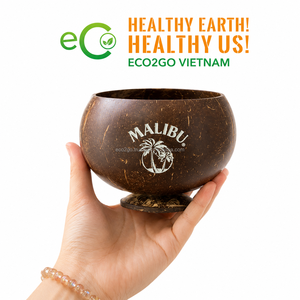 Premium Natural <b>Coconut</b> Shell Bowls Handmade Polished with Organic <b>Coconut</b> Oil Custom Logo Eco-Friendly Sustainable Tableware - Product Image 1