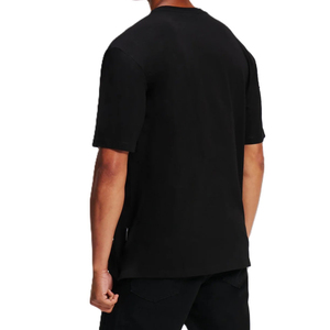 <b>Top</b> Quality Men’s Black Rhinestone Printed T-Shirt Luxury <b>Sparkly</b> Diamond Studded Shiny Streetwear Style Wholesale Custom TShirt - Product Image 2