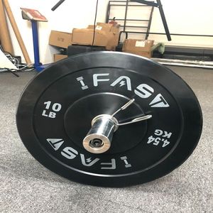 Dischi Pesi da 10 libbre per Ginnastica Olimpica con Inserto in Acciaio da 2 Pollici, Paracolpi in Gomma, per Allenamento di Forza in Palestra Domestica - Opzioni Disponibili - Product Image 4