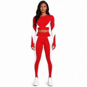 <b>Women's</b> Gym Wear Yoga Set Seamless Workout Outfit High Waist <b>Compression</b> Leggings Sports Bra OEM ODM Supplier - Product Image 1