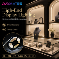Bande LED COB 24V en gros, CRI90, 2700K, 480 LED/m pour éclairage sous-meuble et décoration de vitrine de magasin, mobilier