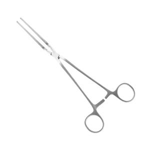 Pince à éponges Rampley, articulation box joint, mâchoires droites dentées, 178 mm, en acier inoxydable chirurgical, fabrication par Grip Surgical - Product Image 3