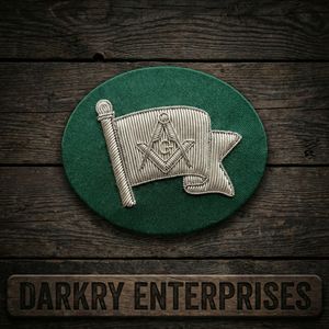 Custom Gold Bullion Wire Masonic Steward Cornucopia Badge Light Blue Regalia Patch Hand Embroidered Lodge Crest <b>Maker</b> - Product Image 6