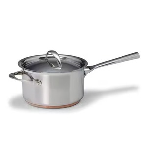 Poêle à frire en acier inoxydable de qualité supérieure, faitout à lait profond avec échelle de volume interne, longue poignée en acier inoxydable, ustensile de cuisson - Product Image 4