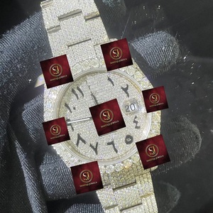 นาฬิกาข้อมือ Shreeji Jewels รุ่นหรูหรา สำหรับทุกเพศ สายสแตนเลส ประดับเพชร เครื่องจักรกลอัตโนมัติ กันน้ำ 3BAR พร้อมฟังก์ชั่นวันที่อัตโนมัติ - Product Image 1
