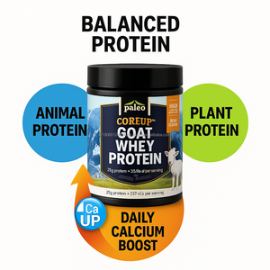 Leche de Cabra en Polvo OEM Alta en Calcio, 25g de Proteína, con Vitamina D, Magnesio y Zinc para el Crecimiento Muscular de Adultos y Niños, de Corea - Product Image 4