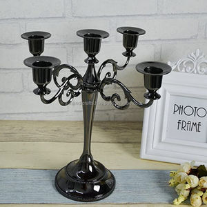 Offre en gros à l'exportation : Candelabres en métal de style antique, grands centres de table pour décorateurs de mariages et détaillants, prix d'usine - Product Image 4